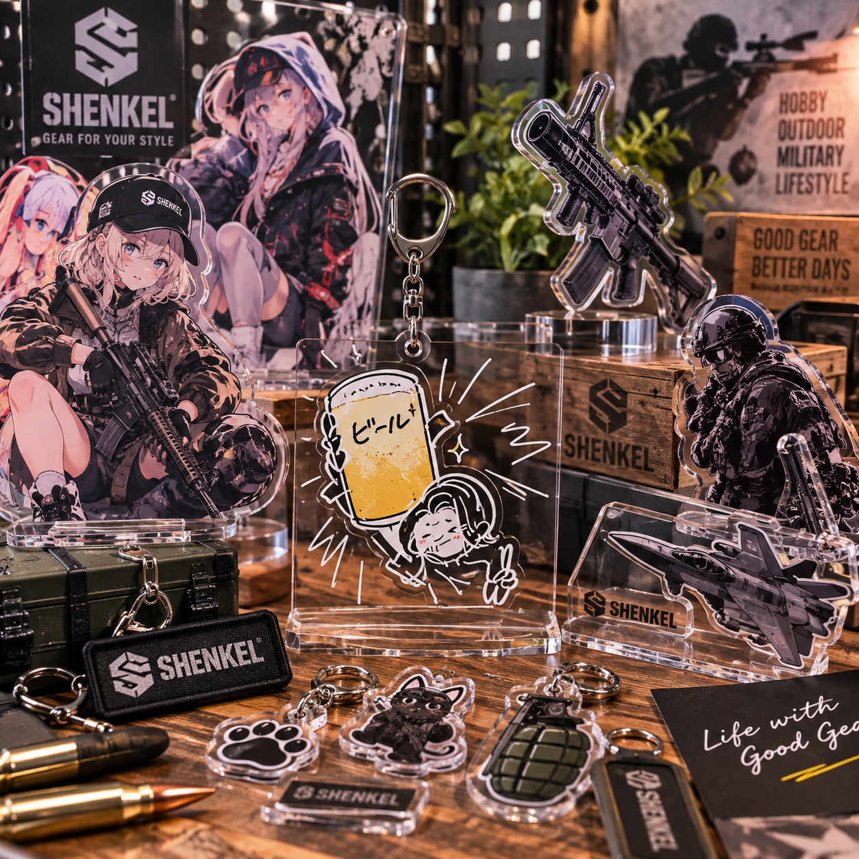 オリジナルアクリルキーホルダー・アクリルスタンド・アクリルグッズの製作例